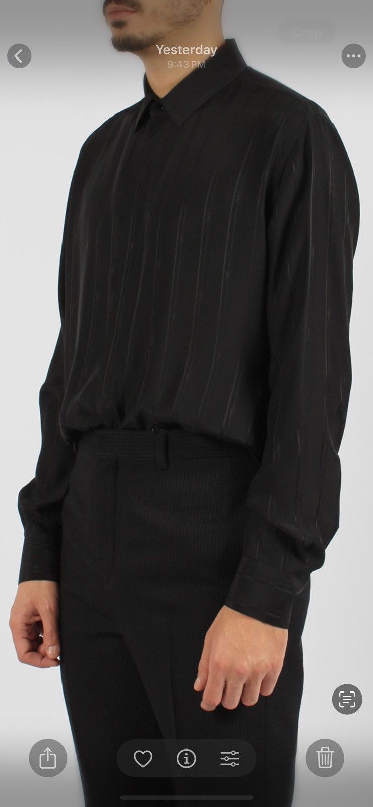 Saint Laurent Paris Saint Laurent men’s silk shirt. 40/M.$1690 Size US M / EU 48-50 / 2 - 1 Thumbnail