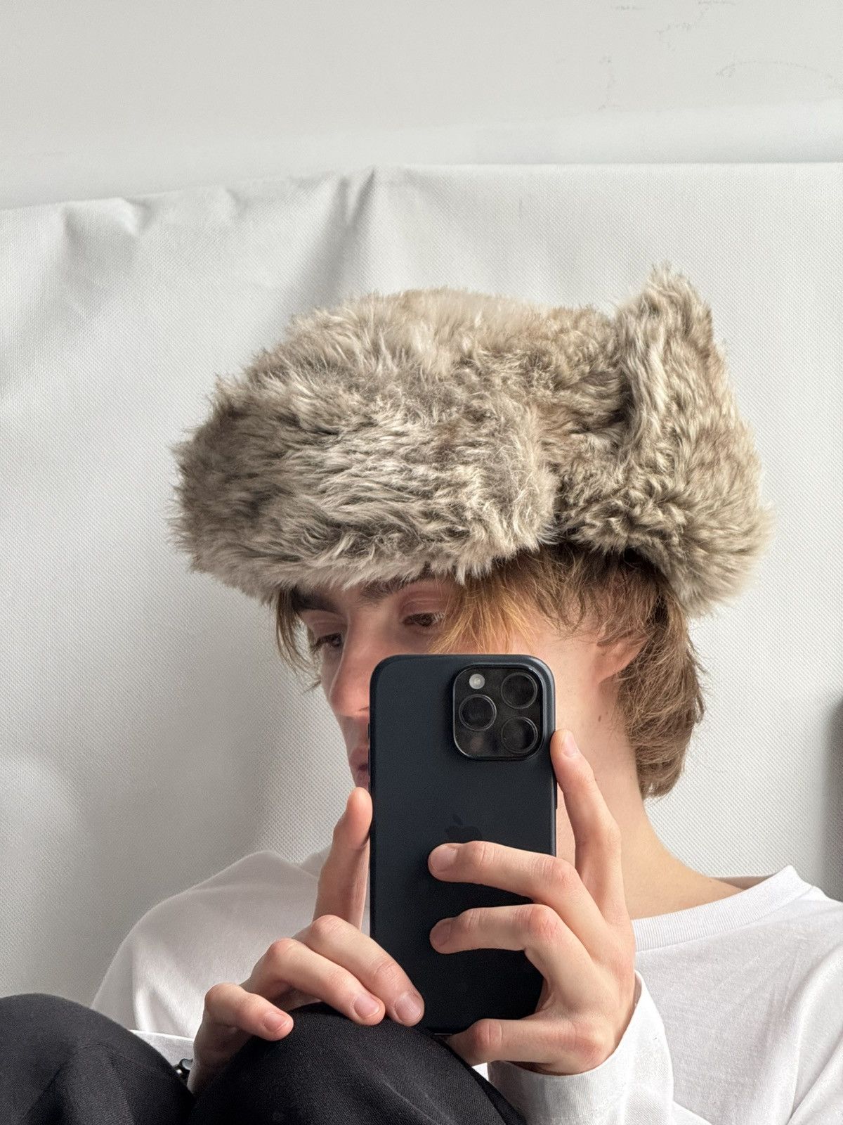 Japanese Brand Vintage fuzzy mohair japanese ushanka hat avant garde Size ONE SIZE - 10 Thumbnail