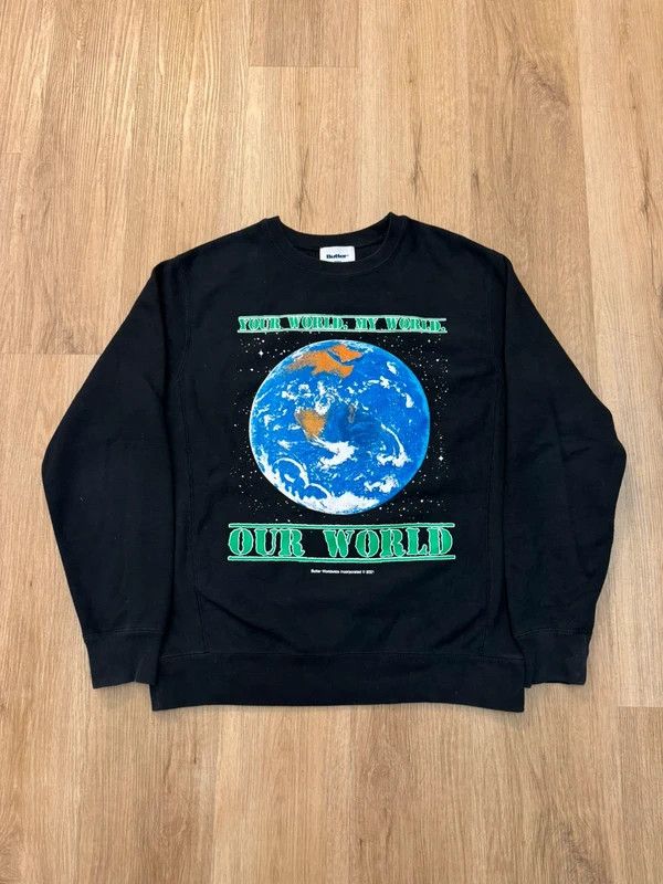 Butter Goods Butter goods Our World Crewneck Sweatshirt size M Size US M / EU 48-50 / 2 - 1 Thumbnail