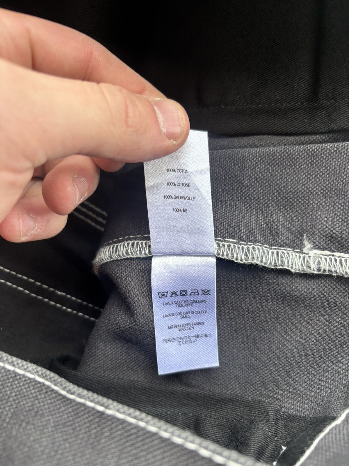 Supreme Supreme black white baggy double knee Size US 30 / EU 46 - 6 Thumbnail