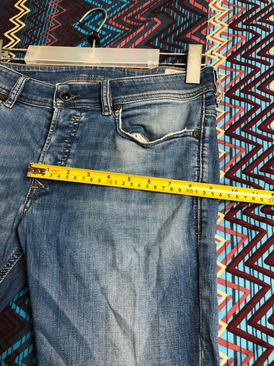 Diesel × Vintage Vintage Y2K Diesel jeans denim faded stretwear style size 29 Size 29" - 18 Thumbnail