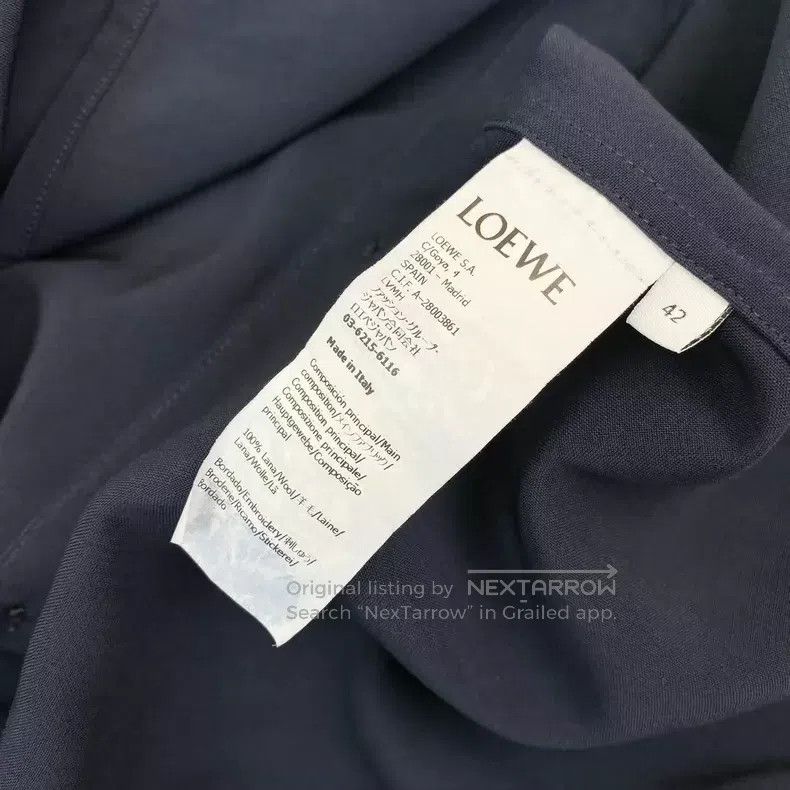 Loewe Loewe Wool Embroidered Logo Short Sleeve Shirt Size S / US 4 / IT 40 - 4 Thumbnail