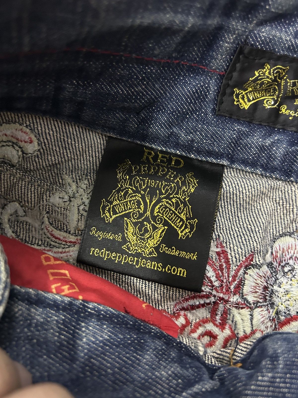 Japanese Brand × Vintage Vintage Japanese Denim Redpepper Mud Wash Flare Jeans Size US 30 / EU 46 - 15 Thumbnail