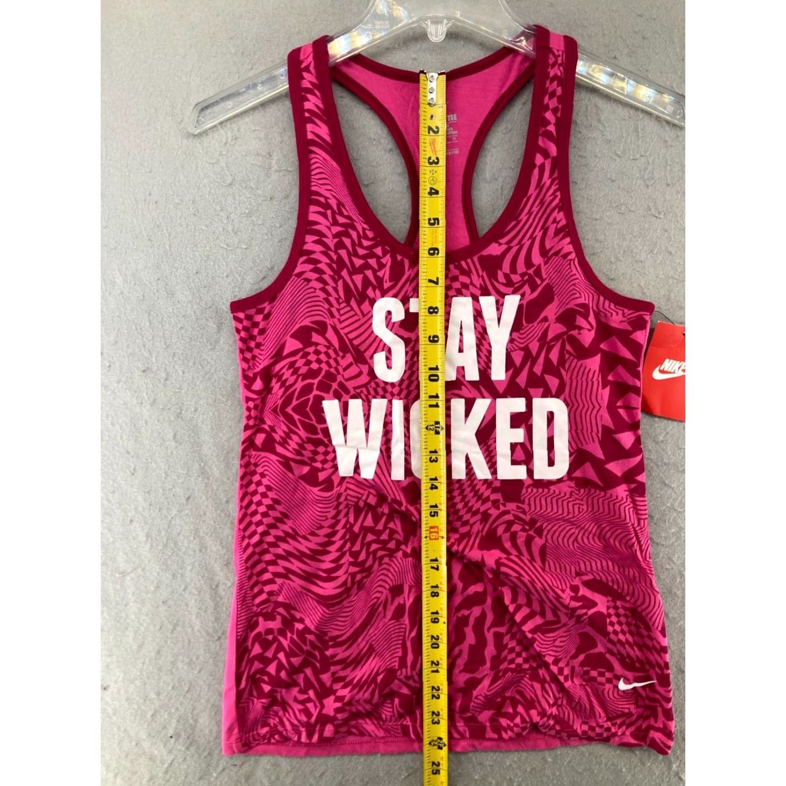Nike Nike Tank Womens XS Pink Dri-Fit Racerback Graphic Print Athletic Womens Size XS / US 0-2 / IT 36-38 - 3 Thumbnail