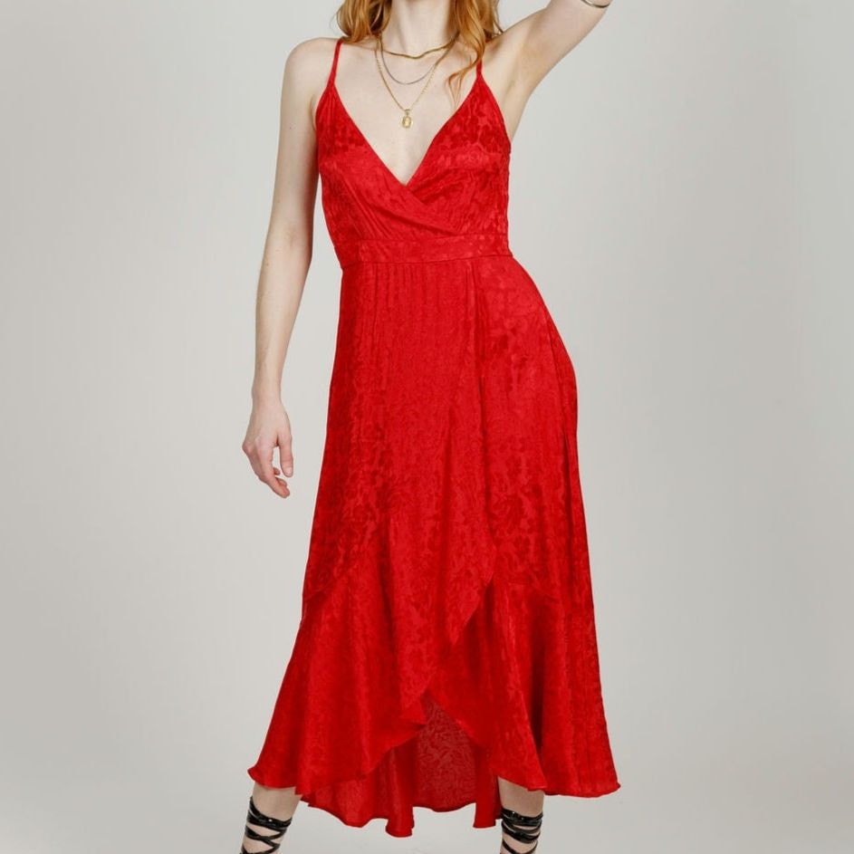 Other NWT B.O.G. Band of the Free Anina Faux Wrap Midi Dress Sz. L Size L / US 10 / IT 46 - 3 Thumbnail