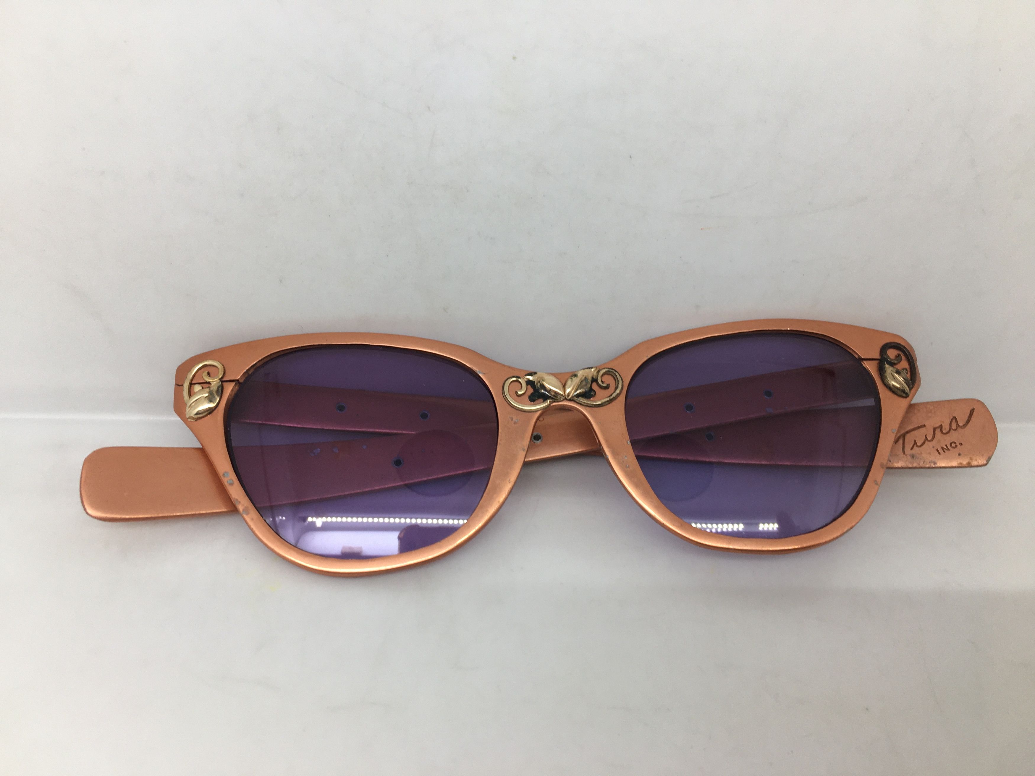 Vintage Vintage 50s TURA Woman Aluminum Cateye Sunglasses Size ONE SIZE - 4 Thumbnail