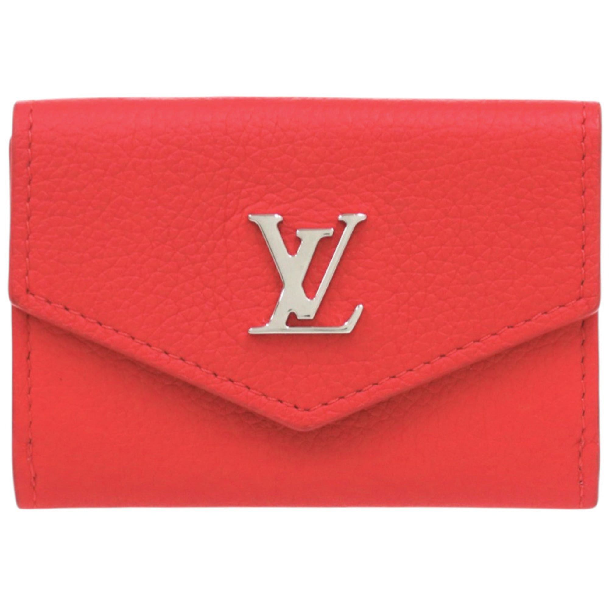 Louis Vuitton Like new Louis Vuitton Portefeuille Rock Mini M67860 Leather Red Tri-fold Wallet LV 1671 LOUIS VUITTON Size ONE SIZE - 1 Thumbnail