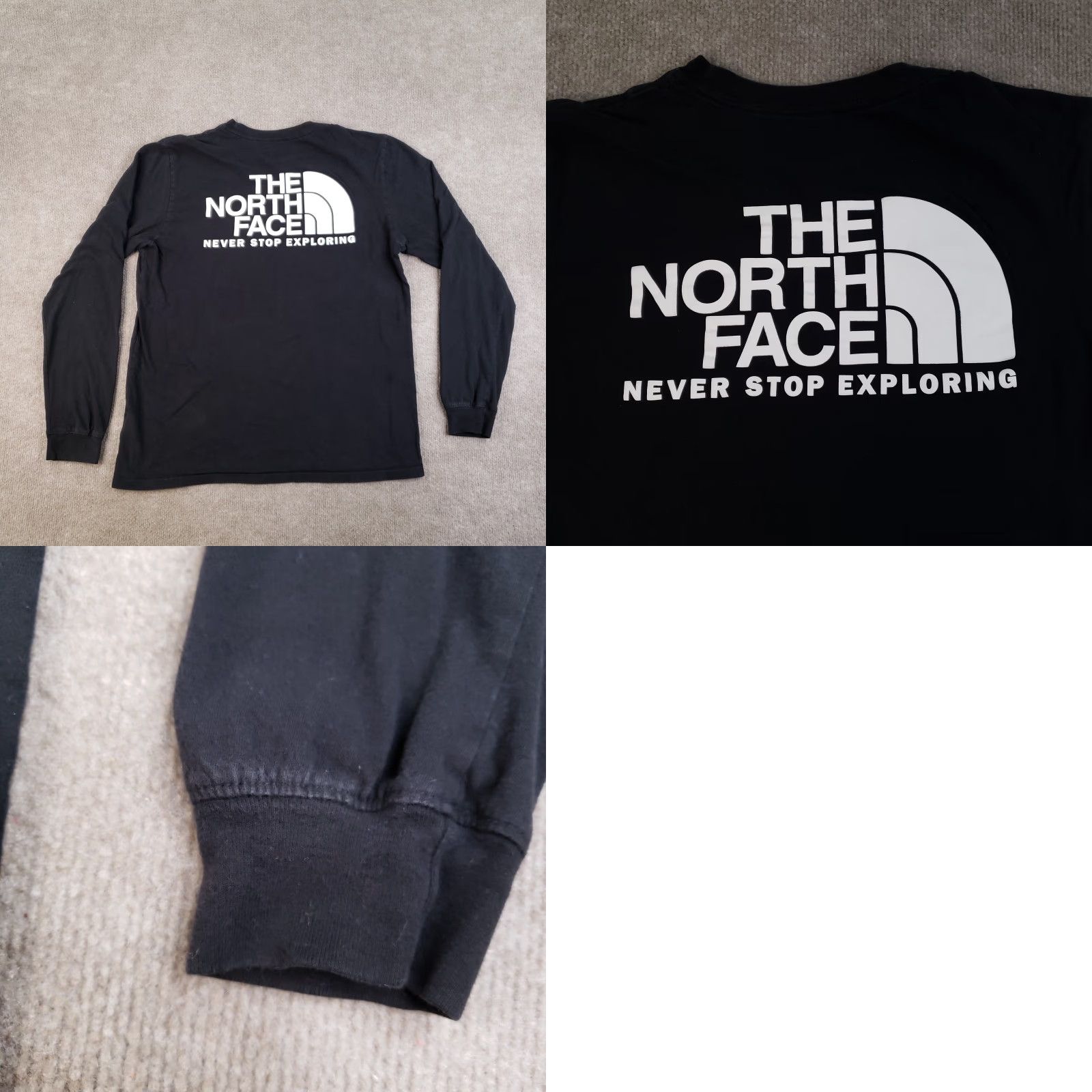 The North Face The North Face Shirt Mens Medium Black Long Sleeve Cotton Outdoor Logo Never Stop Exploring Mens Size US M / EU 48-50 / 2 - 8 Thumbnail