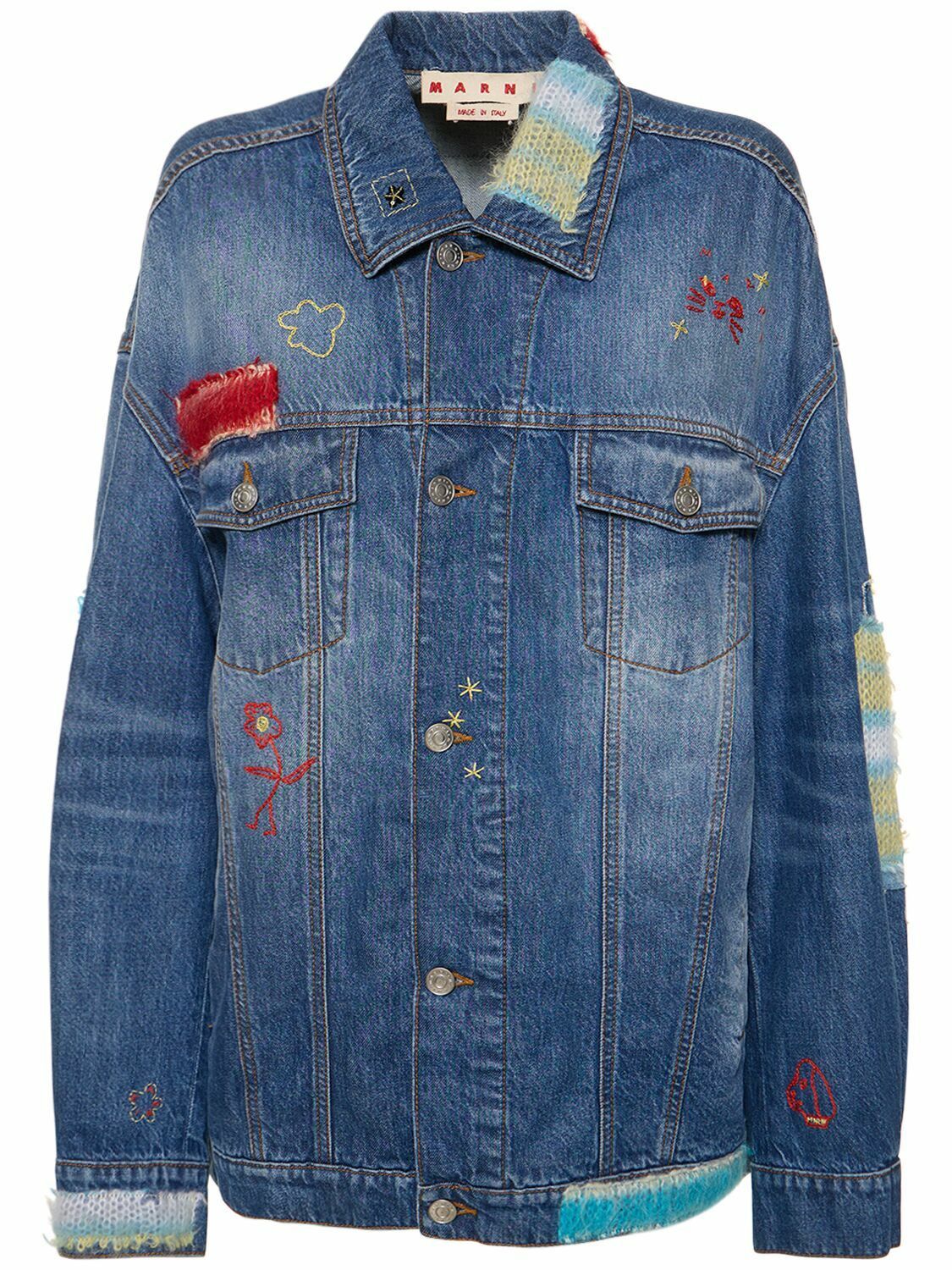 oc11z0525 Cotton Denim Jacket in Blue