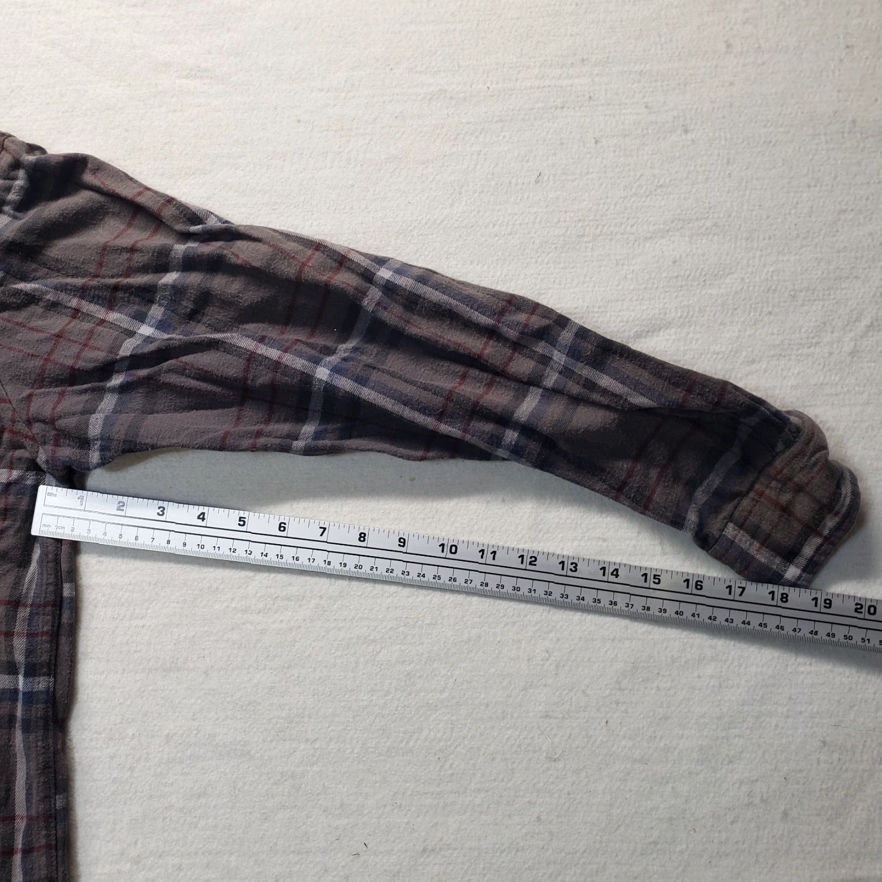 Faded Glory Faded Glory Shirt Plaid Flannel Long Sleeve Button-Up Brown L Mens Regular Fit Pockets 90s Classic Style Size US L / EU 52-54 / 3 - 4 Thumbnail
