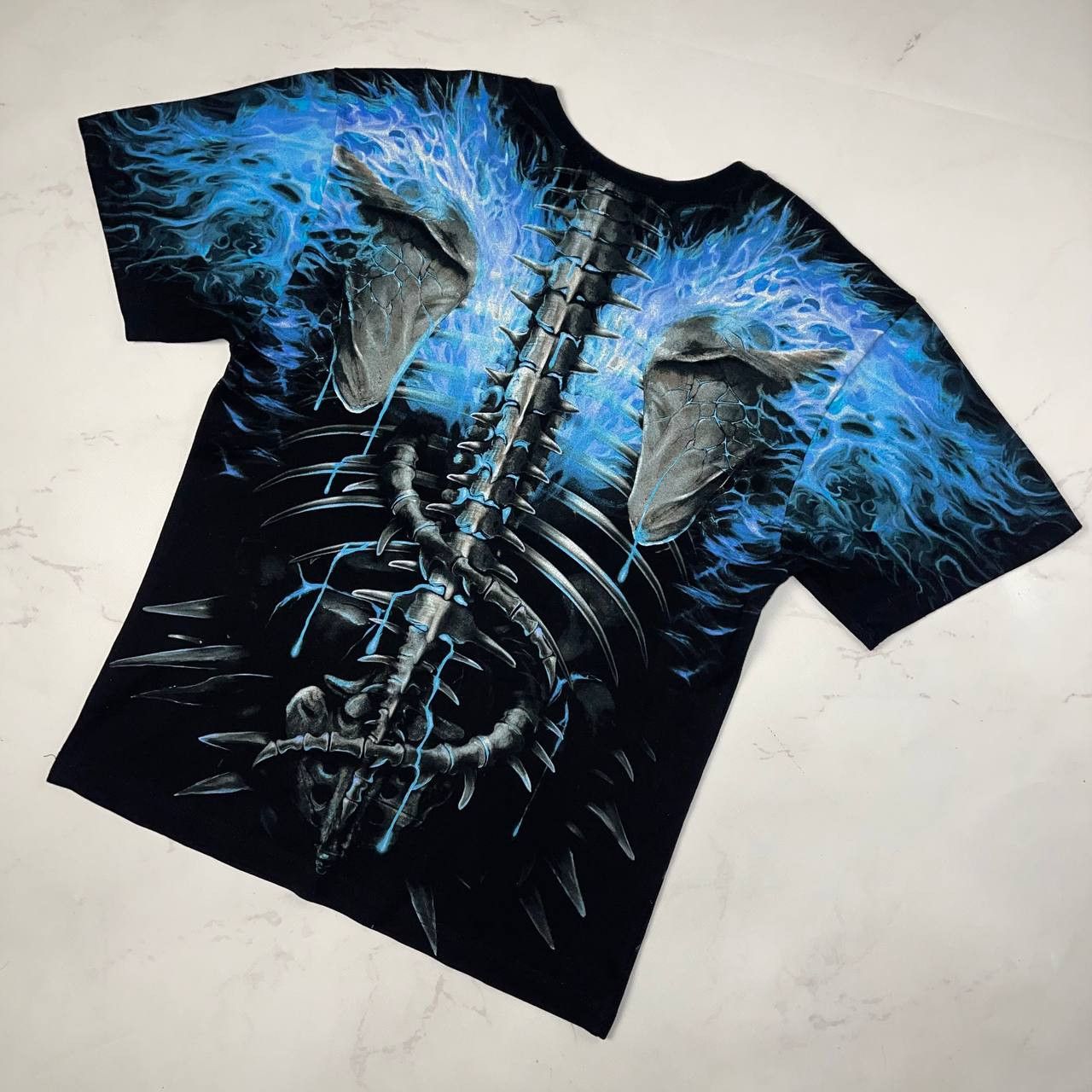 Vintage Affliction Vintage Affliction style flame skulls y2k tee Size US M / EU 48-50 / 2 - 10 Thumbnail