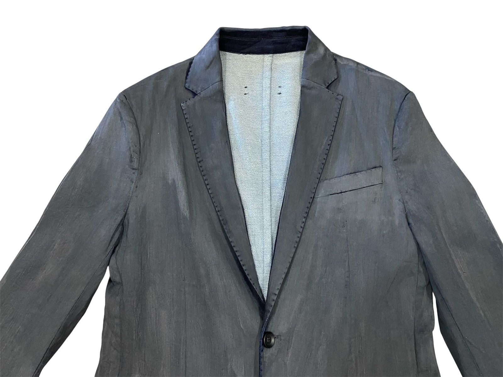 Diesel Diesel Cupro Gradient – Avant Garde Dip Dye Tailored Jacket Size US S / EU 44-46 / 1 - 4 Thumbnail