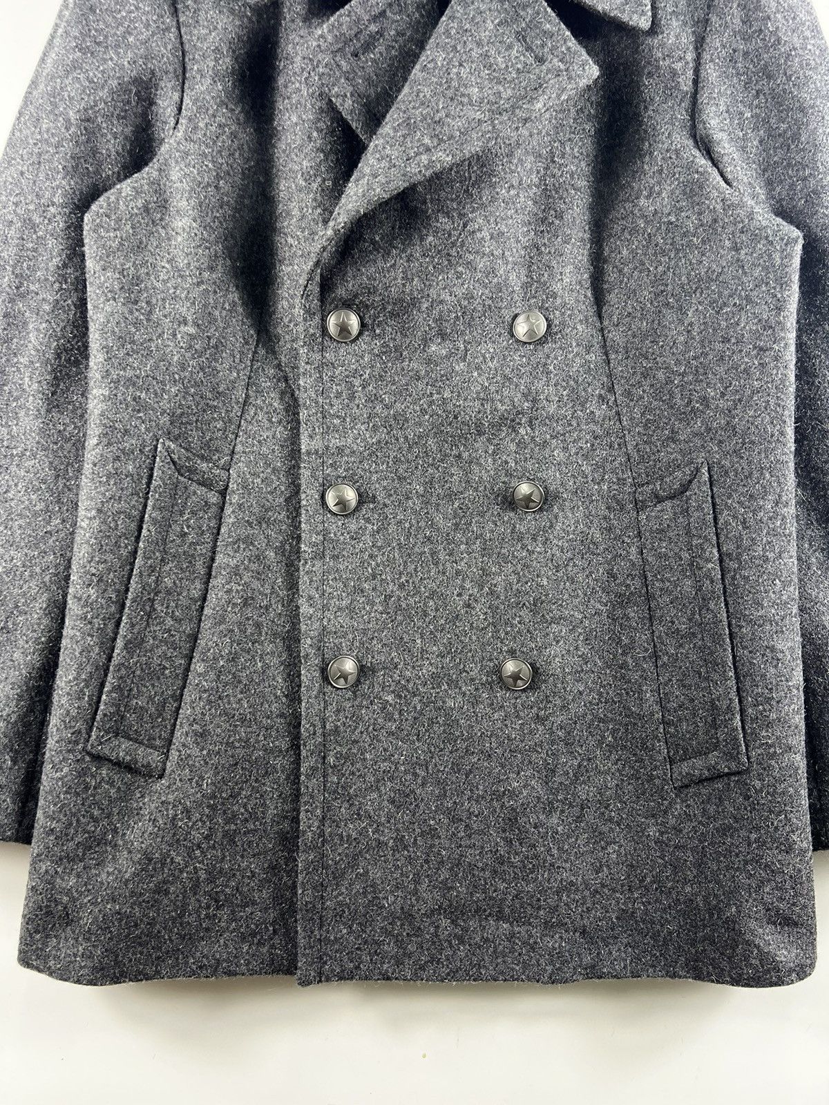 agnes b. 🔥 Agnes B PeaCoat military style wool heavy Jacket - 46 Size US S / EU 44-46 / 1 - 4 Thumbnail