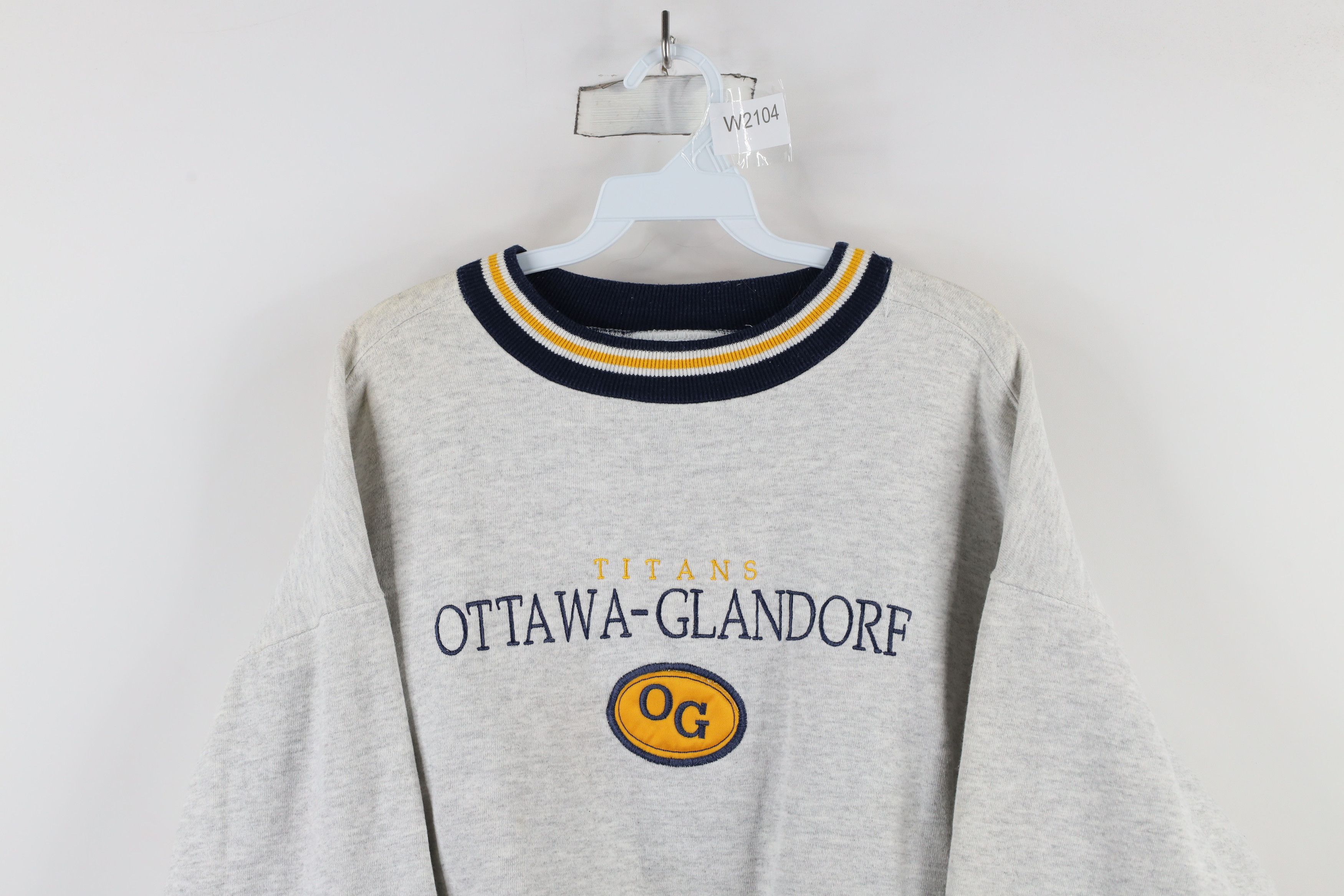 Vintage Vintage 90s Glandorf High School Heavyweight Sweatshirt USA Size US XL / EU 56 / 4 - 2 Thumbnail