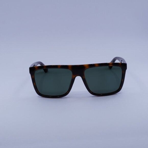 Gucci Gucci GG0748S 003 Sunglasses Havana Square Frame, Green Size ONE SIZE - 2 Thumbnail