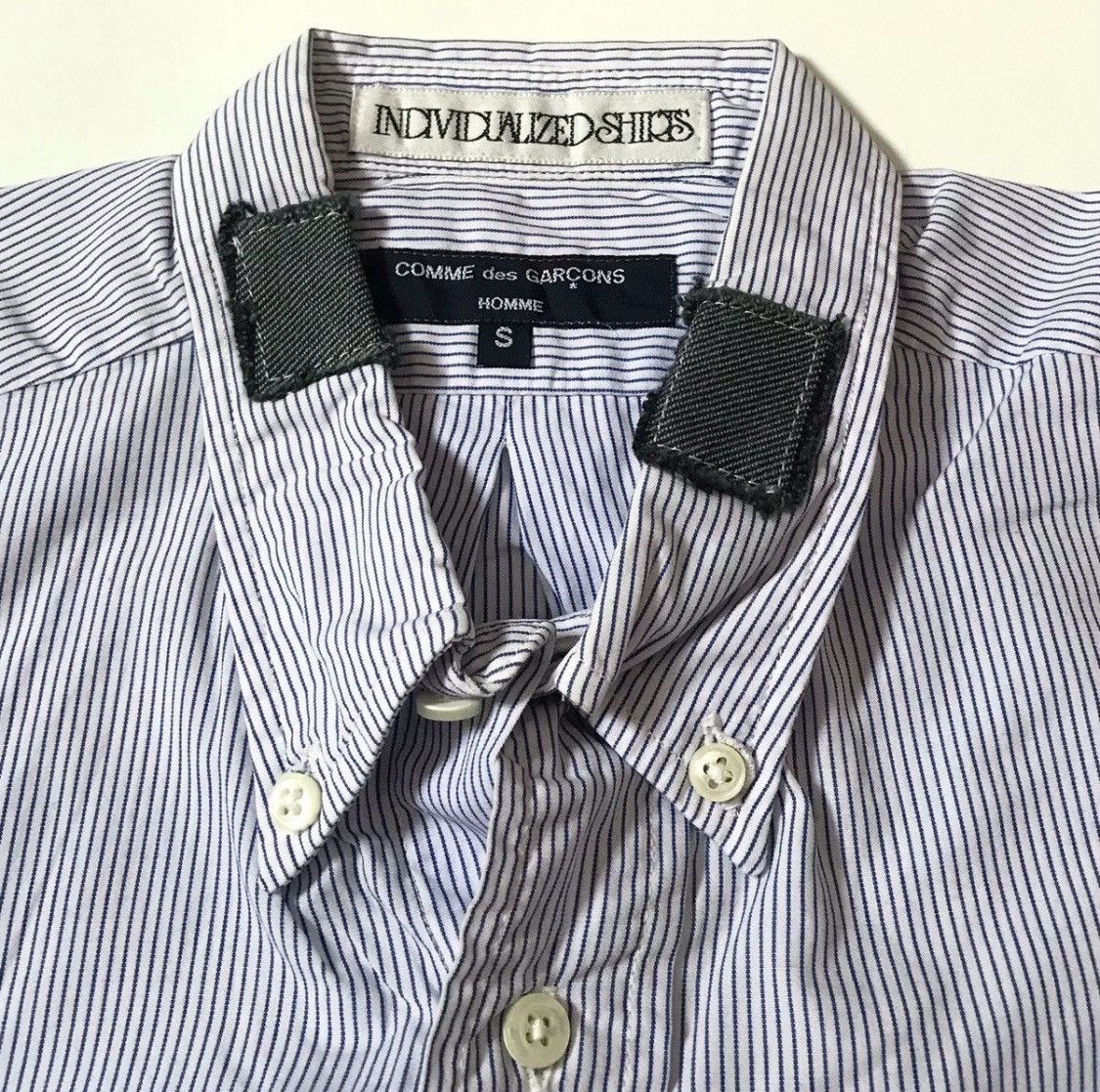 Comme des Garcons Cdg homme x individualized shirts striped button down shirt Size US S / EU 44-46 / 1 - 3 Thumbnail