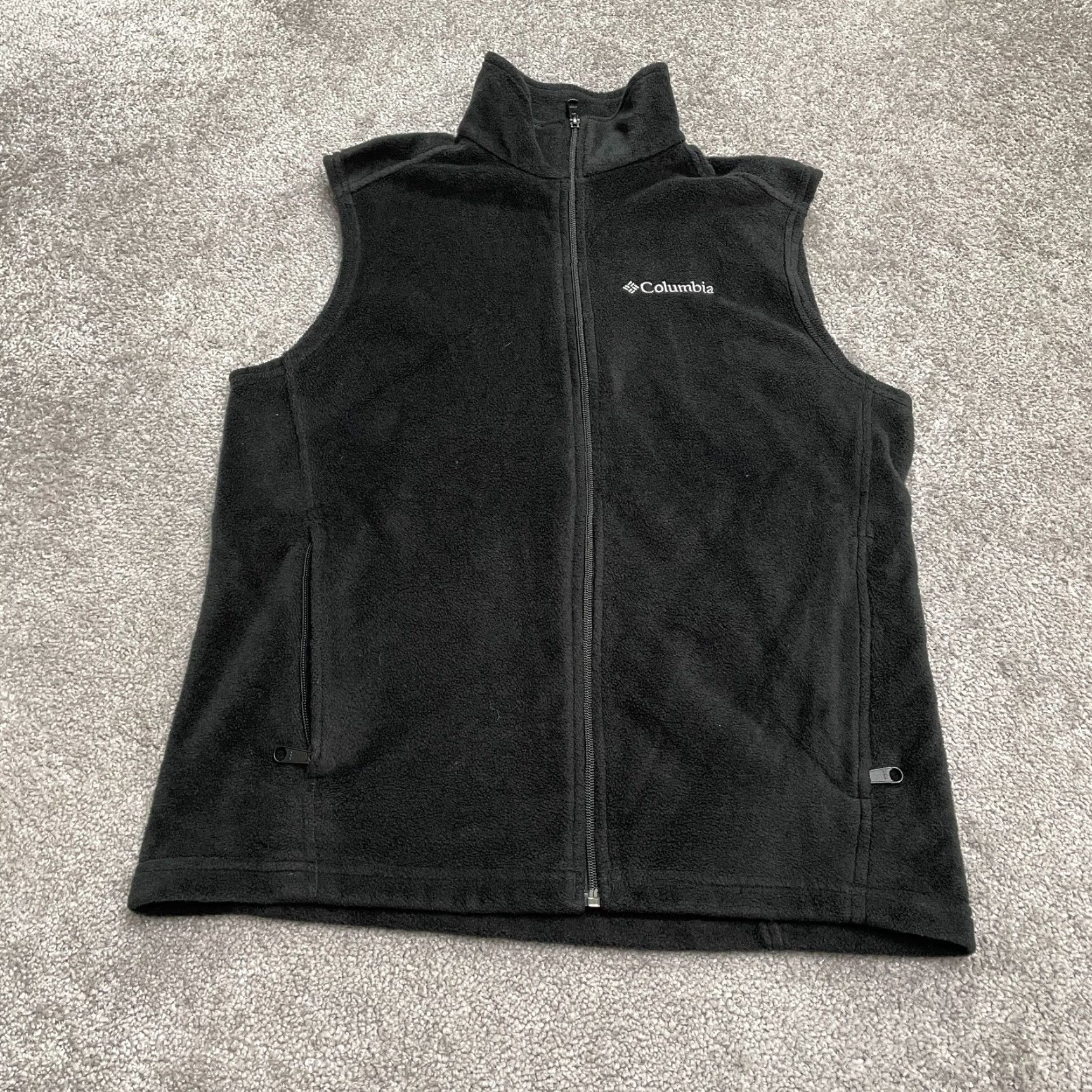 Vintage Columbia Vest Mens Small Black Full Zip Pockets Outdoor Steens Mountain Fleece Size US S / EU 44-46 / 1 - 2 Thumbnail