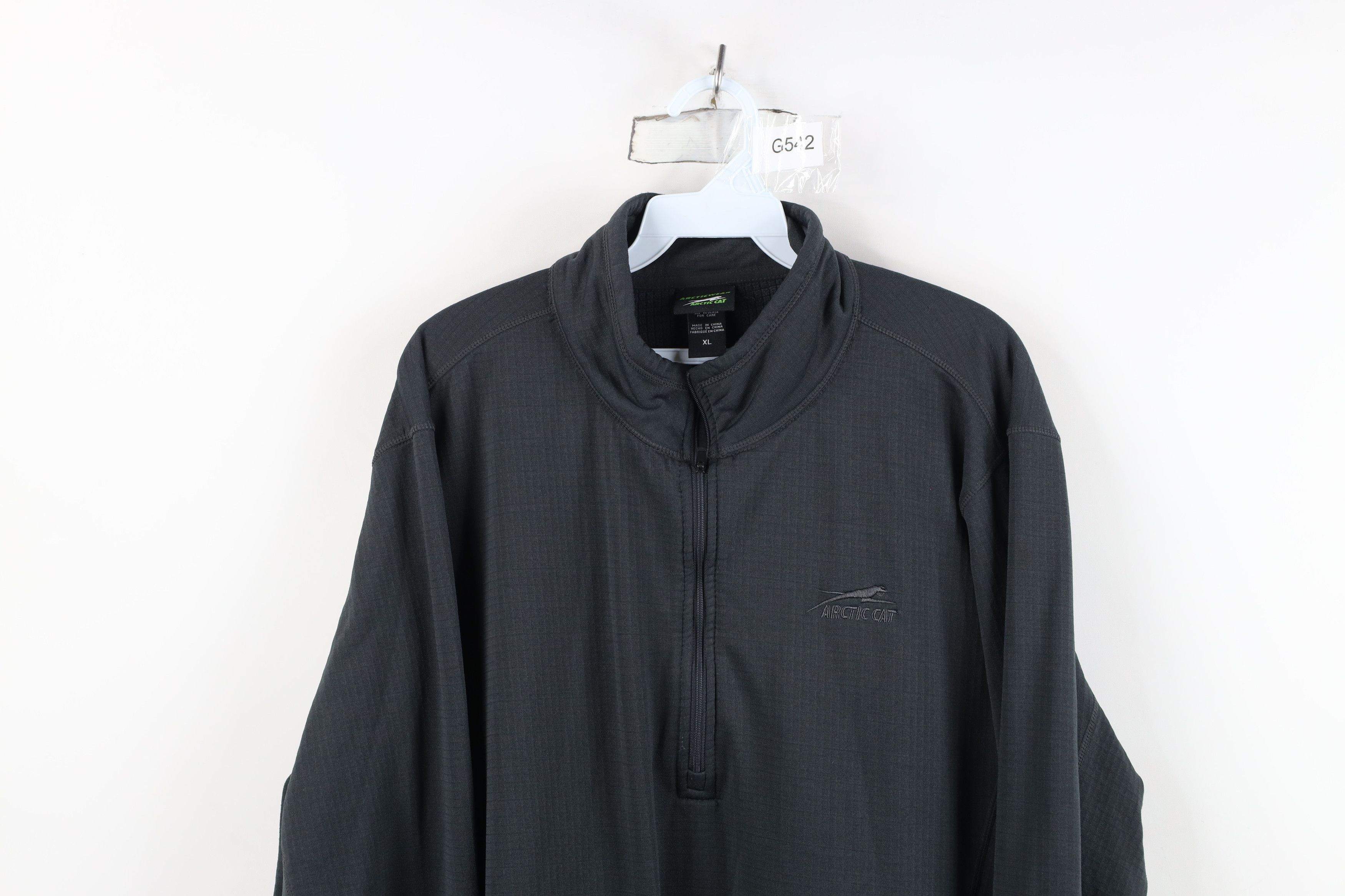 Vintage Vintage Arctic Cat Fleece Lined Half Zip Pullover Sweater Size US XL / EU 56 / 4 - 2 Thumbnail