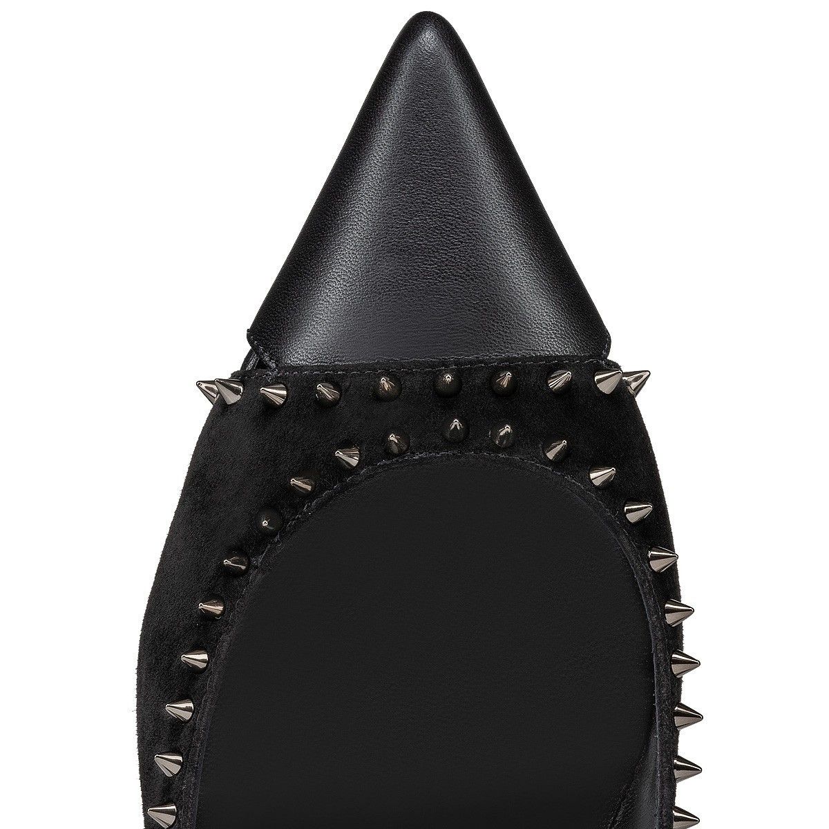 Christian Louboutin o1s1wg110125 Duvettina Spikes in Black Size US 8 / IT 38 - 4 Thumbnail
