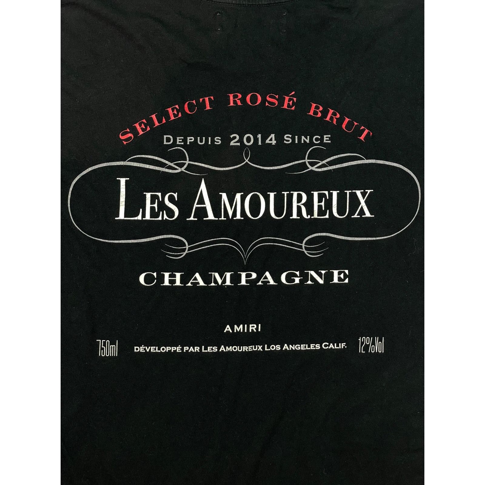 Amiri Amiri Les Amoureux Black Tee Size US XS / EU 42 / 0 - 3 Thumbnail