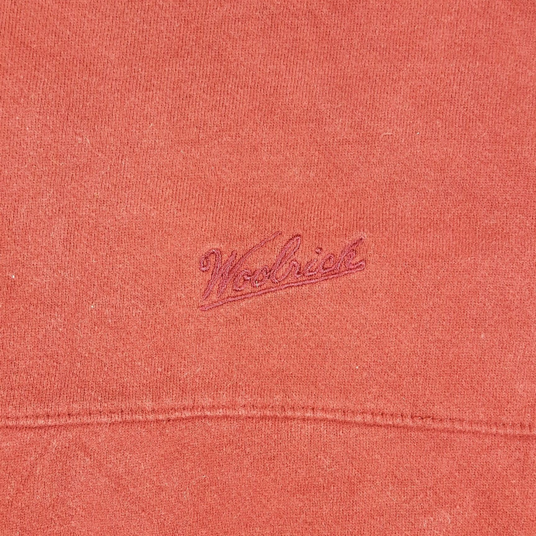 Vintage VTG Woolrich Red Men's Size M Crewneck Sweatshirt Logo 90s Pullover Knit Cotton Cotton Blend Fleece Jersey Pullover Sweatshirt Size US M / EU 48-50 / 2 - 3 Thumbnail