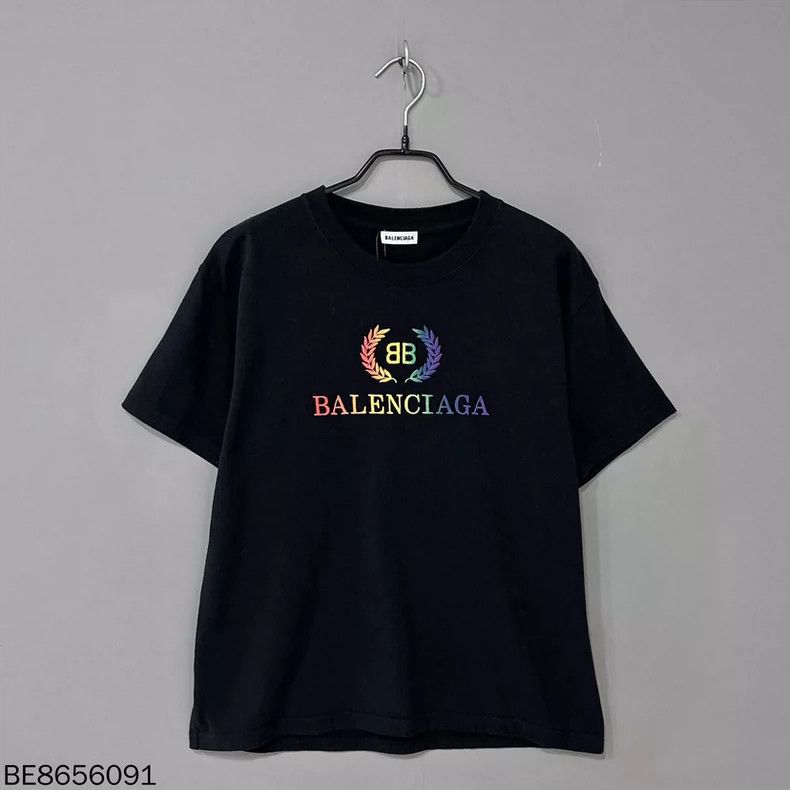 Balenciaga Balenciaga Embroidered Wheat Logo T-shirt - dmc Size US XL / EU 56 / 4 - 1 Thumbnail