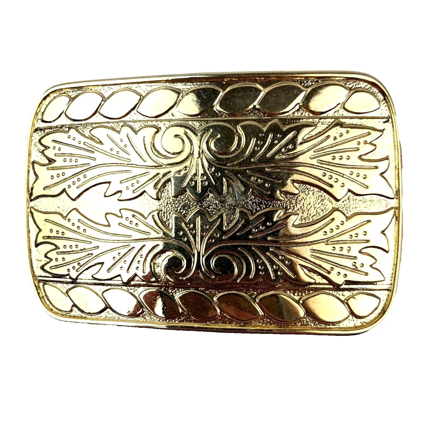 Vintage VINTAGE Unbranded Belt Buckle Western Gold Tone Ornate Made in USA Mens Buckle Store Display Size ONE SIZE - 4 Thumbnail