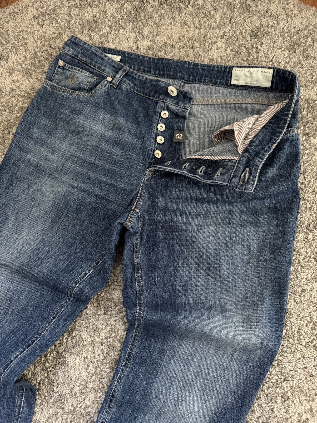 Brunello Cucinelli Brunello Cucinelli denim trousers hose pants Size US 36 / EU 52 - 2 Thumbnail