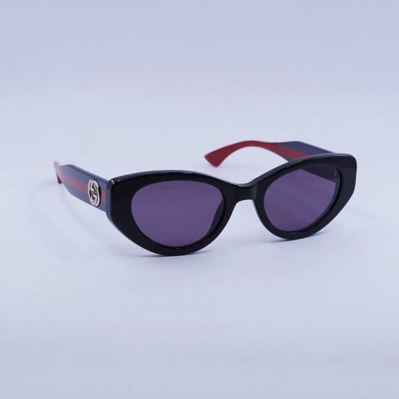 Gucci 🕶️ New Gucci GG1862S 004 Sunglasses - Shiny Black/Blue/Red Size ONE SIZE - 5 Thumbnail