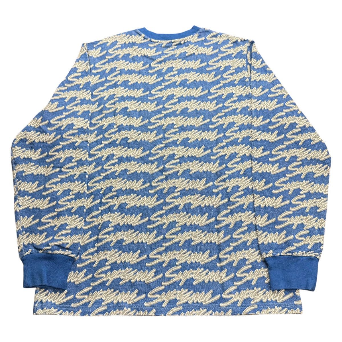 Supreme Supreme Signature Script Logo Long Sleeve Pocket Tee Royal Size US M / EU 48-50 / 2 - 2 Thumbnail
