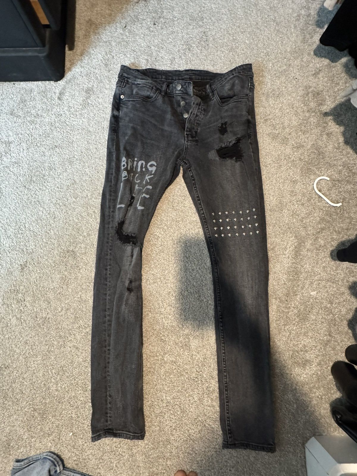 Ksubi Ksubi Black Jeans Size US 34 / EU 50 - 1 Thumbnail