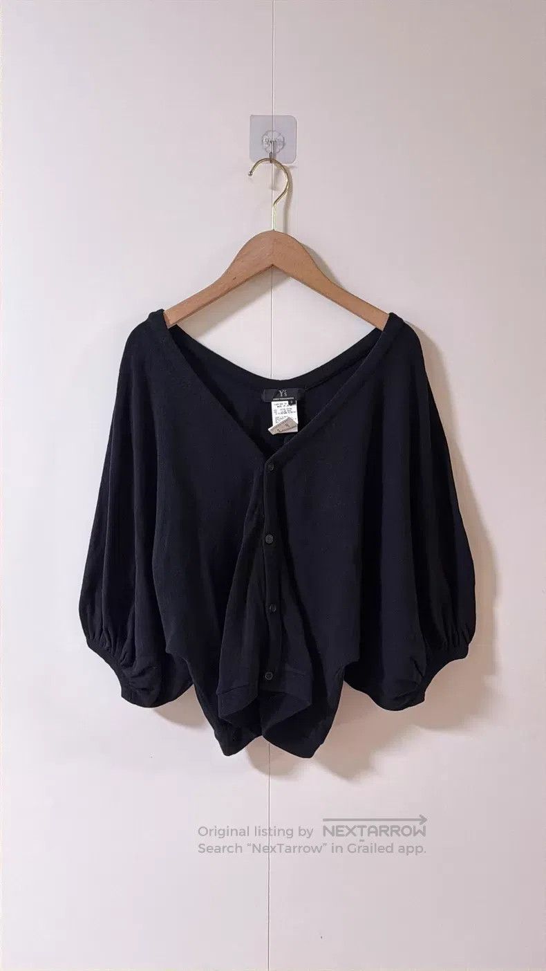 Yohji Yamamoto Yohji Yamamoto size 3 Black Bat Sleeve Cardigan shirt Size L / US 10 / IT 46 - 8 Thumbnail