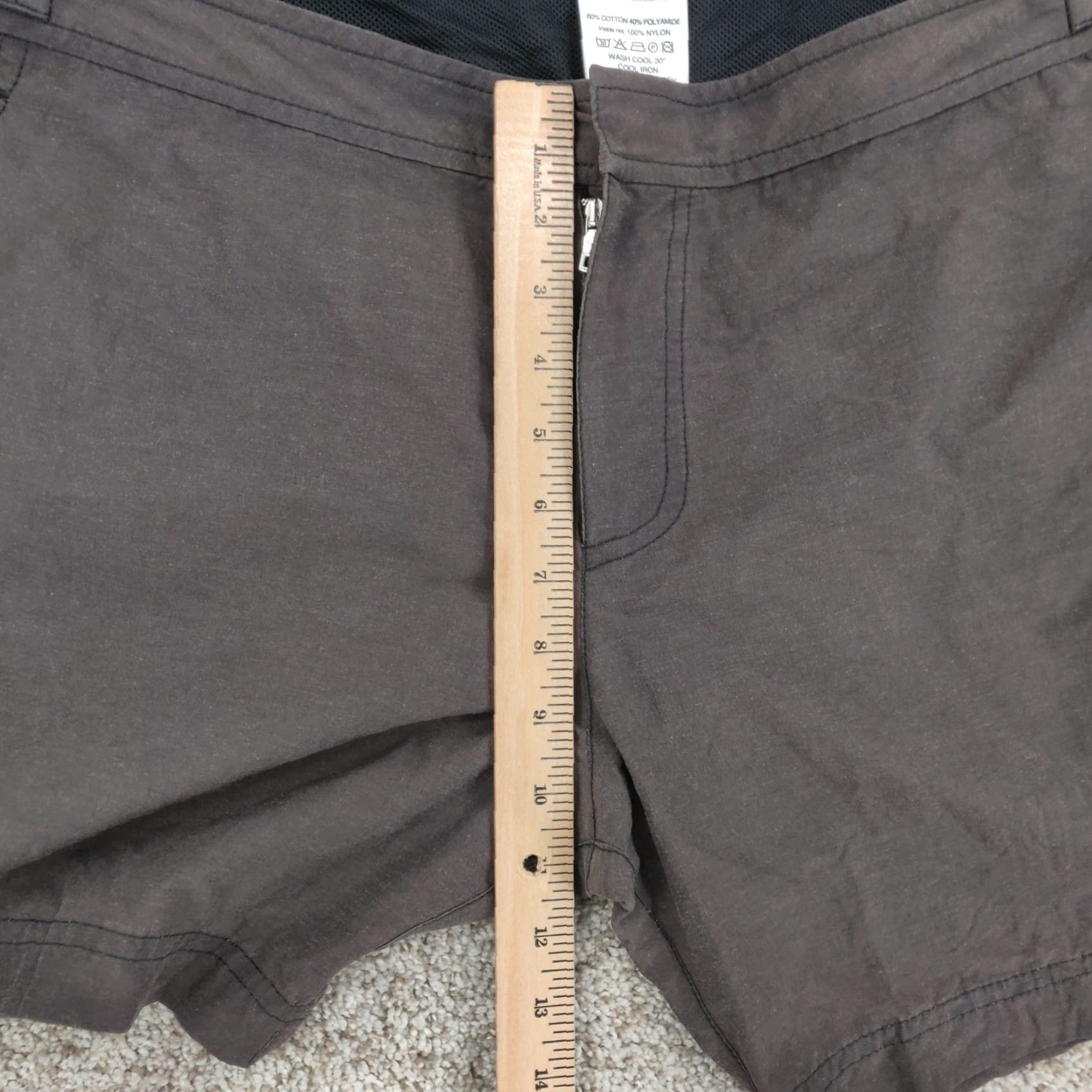 Orlebar Brown Orlebar Brown Mens Bermuda Shorts 38 Brown Cotton Polyamide Adjustable Waist Pocket Logo Button Size US 38 / EU 54 - 2 Thumbnail