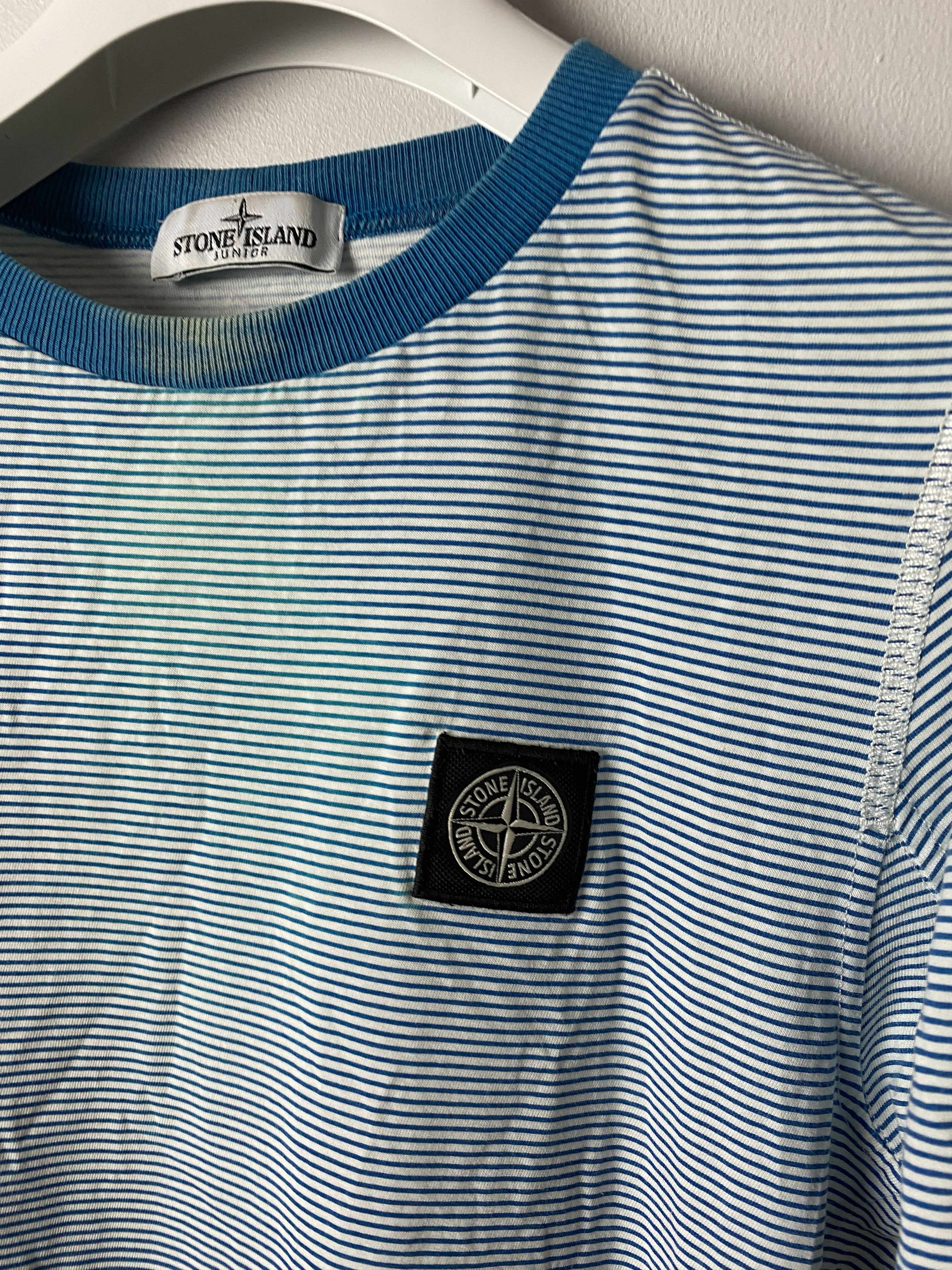 Stone Island Stone Island striped t-shirt tee big back logo Size US XXS / EU 40 - 3 Thumbnail