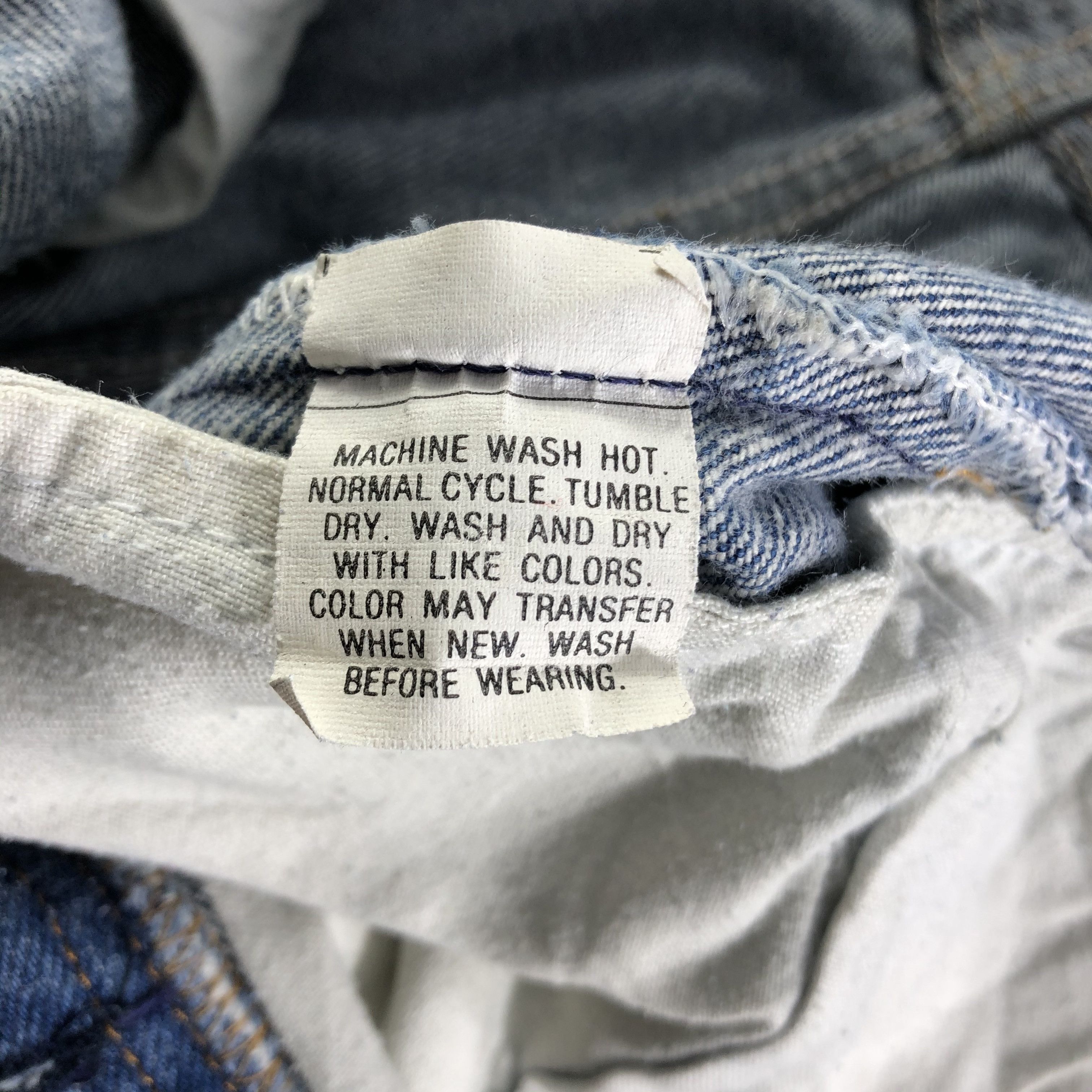 Levi's Vintage 80s Levis 501 Jeans Blue Wash Denim KJ2360 Size US 30 / EU 46 - 10 Thumbnail