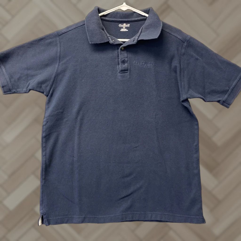 Carhartt Carhartt Polo Shirt Mens M Pullover Short Sleeve Collared Navy 105-17 Size US M / EU 48-50 / 2 - 1 Thumbnail
