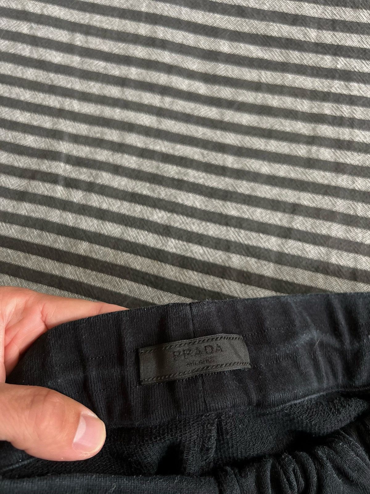 Prada Prada Black Tab Logo Nylon Pocket Shorts Size US 32 / EU 48 - 2 Thumbnail