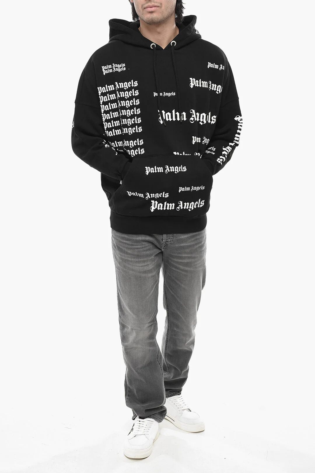 Palm Angels og1mm0326 Cotton Hoodie in Black Size US M / EU 48-50 / 2 - 4 Thumbnail