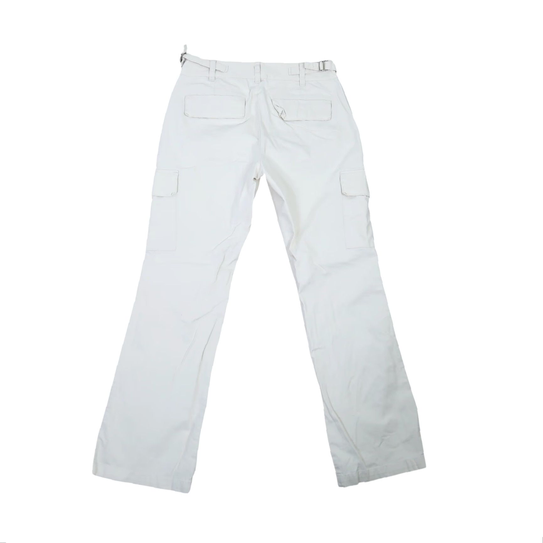Gap VINTAGE Gap cream khaki low rise bootcut flare cargo pants 6 Womens 80s Jeans Pants Casual Winter Summer Spring Fall Bootcut Mens Girls Boys Size 28" / US 6 / IT 42 - 3 Thumbnail