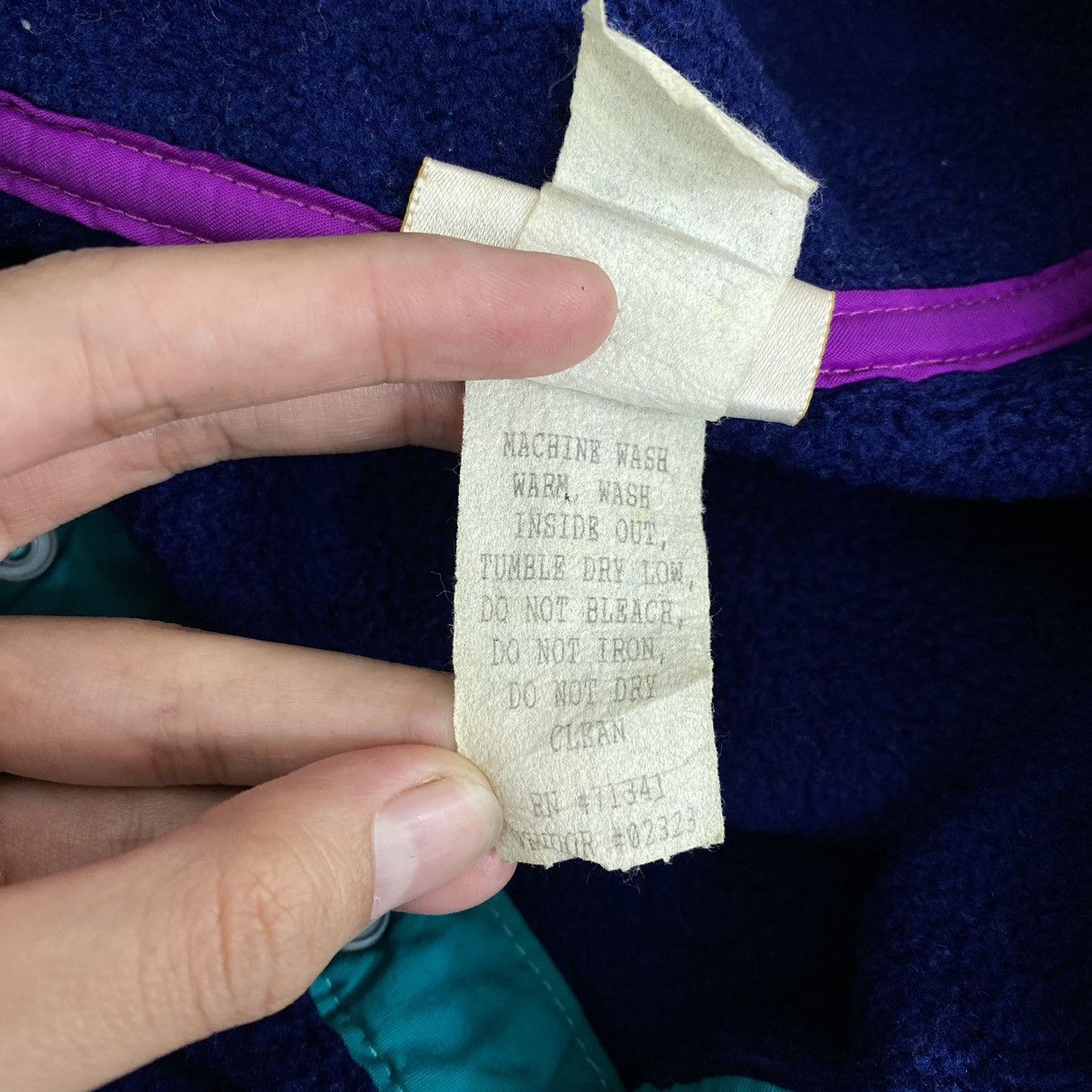 L.L. Bean LL BEAN USA Embroidered Logo Blue Retro Sherpa Fleece Size US XL / EU 56 / 4 - 5 Thumbnail