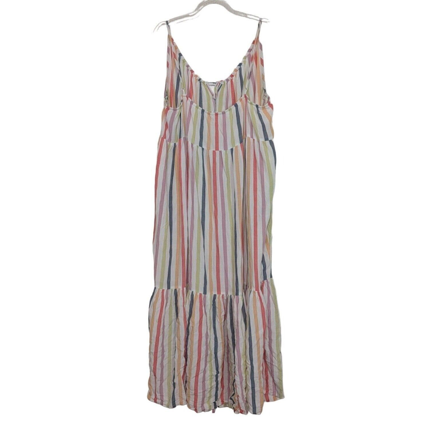 Old Navy Old Navy Stripe Swing Maxi Sundress Womens Size XXL White Size XXL / US 16-18 / IT 52-54 - 7 Thumbnail