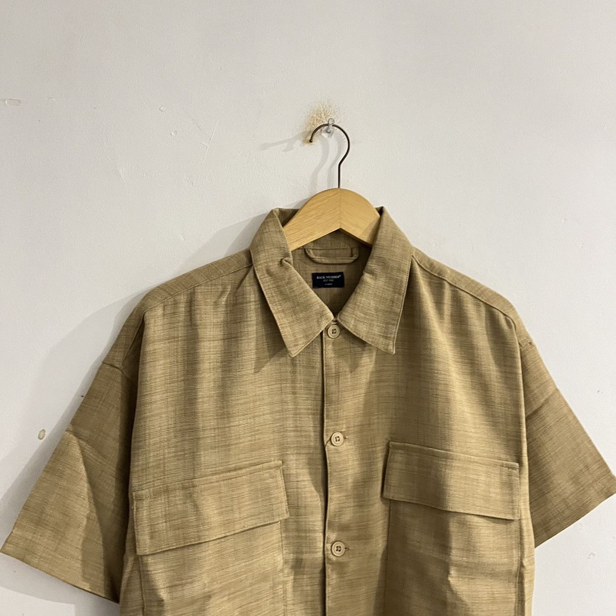 Japanese Brand Back Number Short Sleeve Button Up Size US XL / EU 56 / 4 - 3 Thumbnail