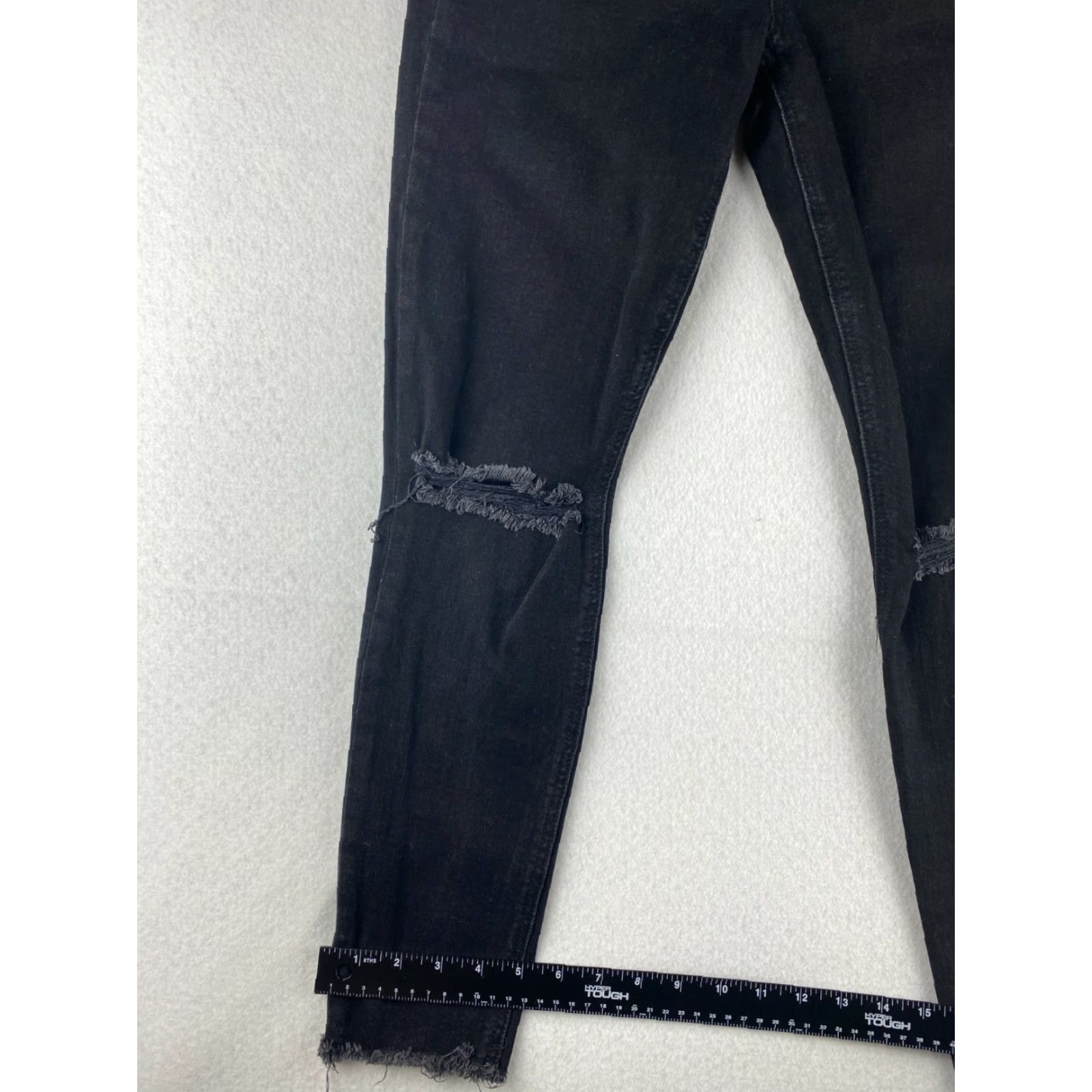 Vintage Joe's Jeans Womens Jeans Black Skinny Distressed Regular 28x26 Denim Stretch 5-Pocket Modern Mens? Size 28" / US 6 / IT 42 - 5 Thumbnail