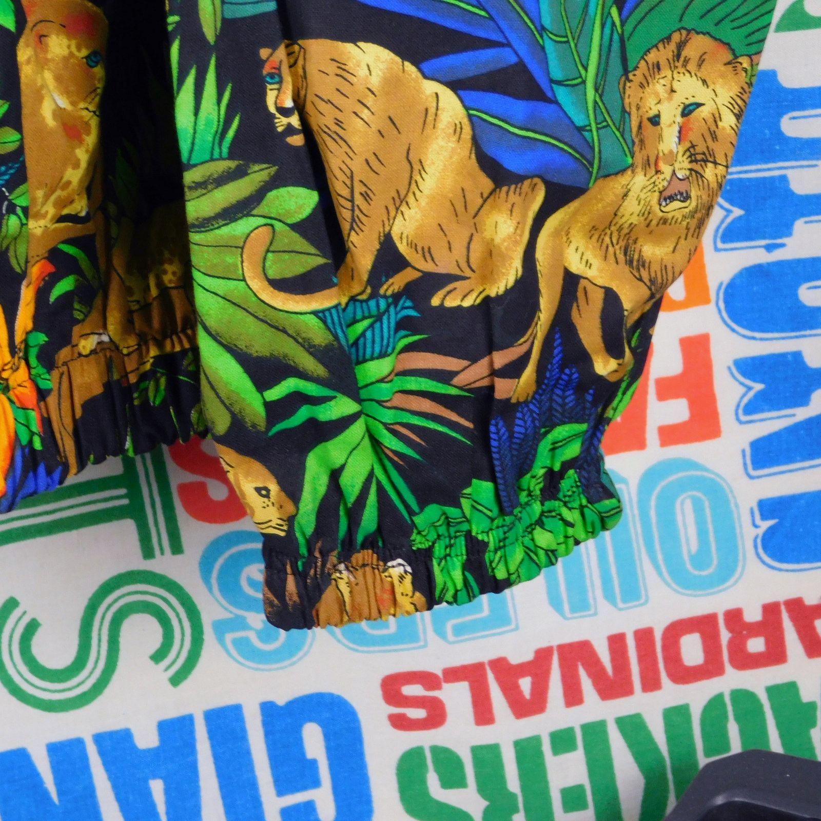 IF & Co. 90s AOP Jungle Jacket XL Full Zip Collared Loud Retro Size US XL / EU 56 / 4 - 6 Thumbnail