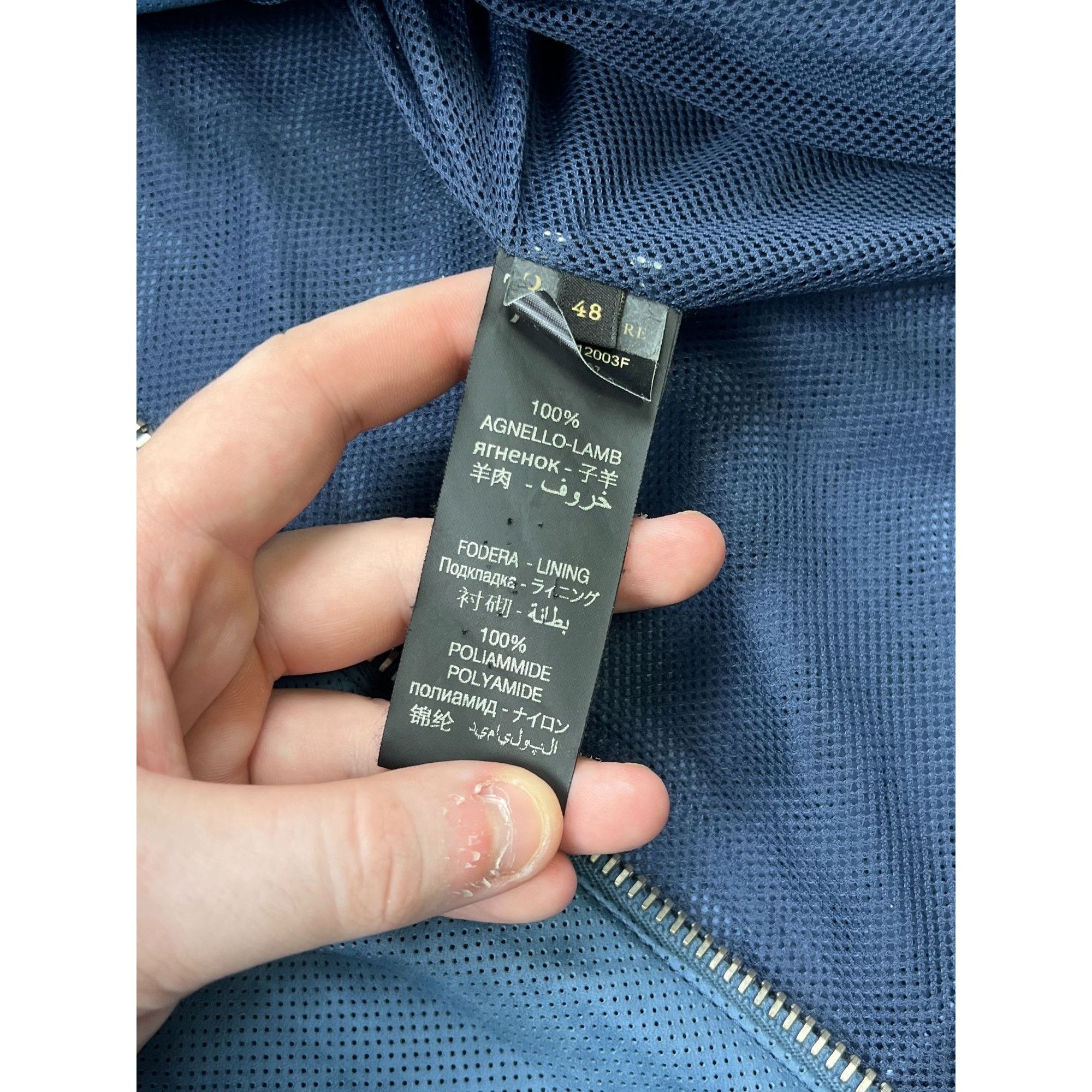 Billionaire Couture Billionaire Couture Perforated Lambskin Bomber (Y0913) Size US M / EU 48-50 / 2 - 7 Thumbnail