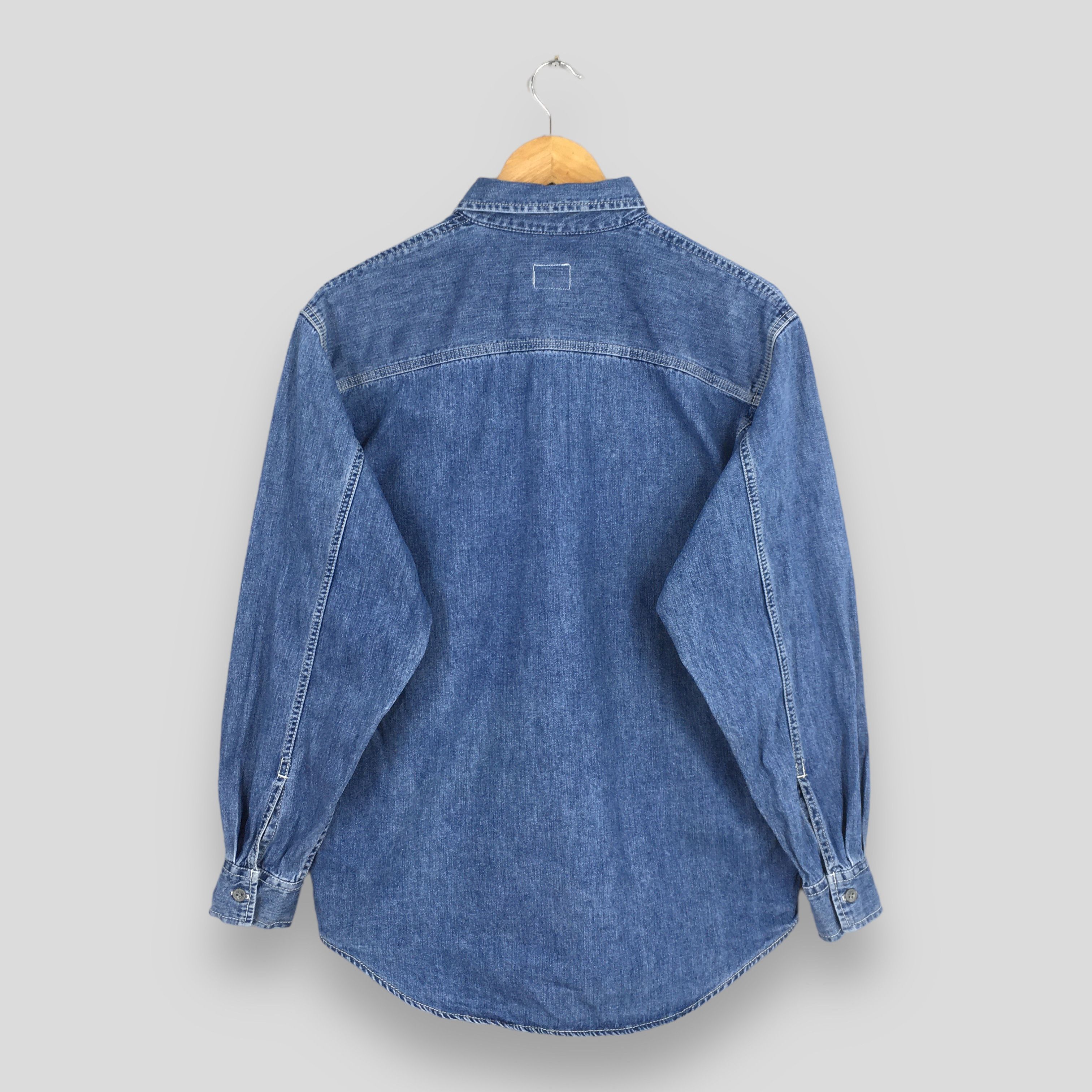 Calvin Klein × Vintage Vintage Calvin Klein Jeans Blue Denim Shirt Small Size US S / EU 44-46 / 1 - 8 Thumbnail