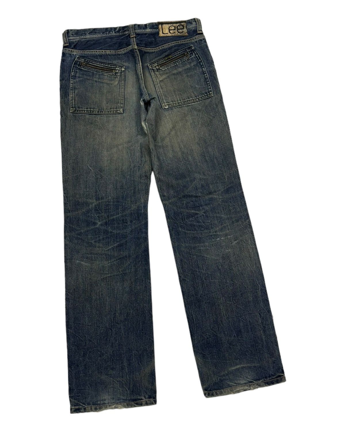 Lee VINTAGE LEE UNION MADE X ABAHOUSE MUD WASH DISTRESSED DENIM Size US 32 / EU 48 - 6 Thumbnail