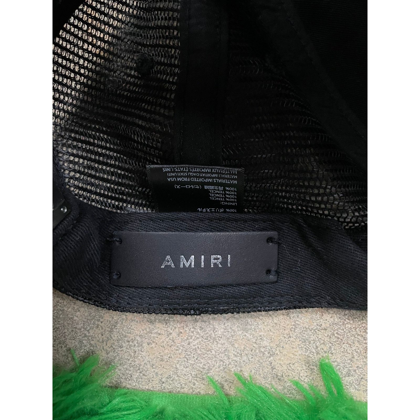Amiri Amiri Cap Black Yellow Used OS Size ONE SIZE - 4 Thumbnail