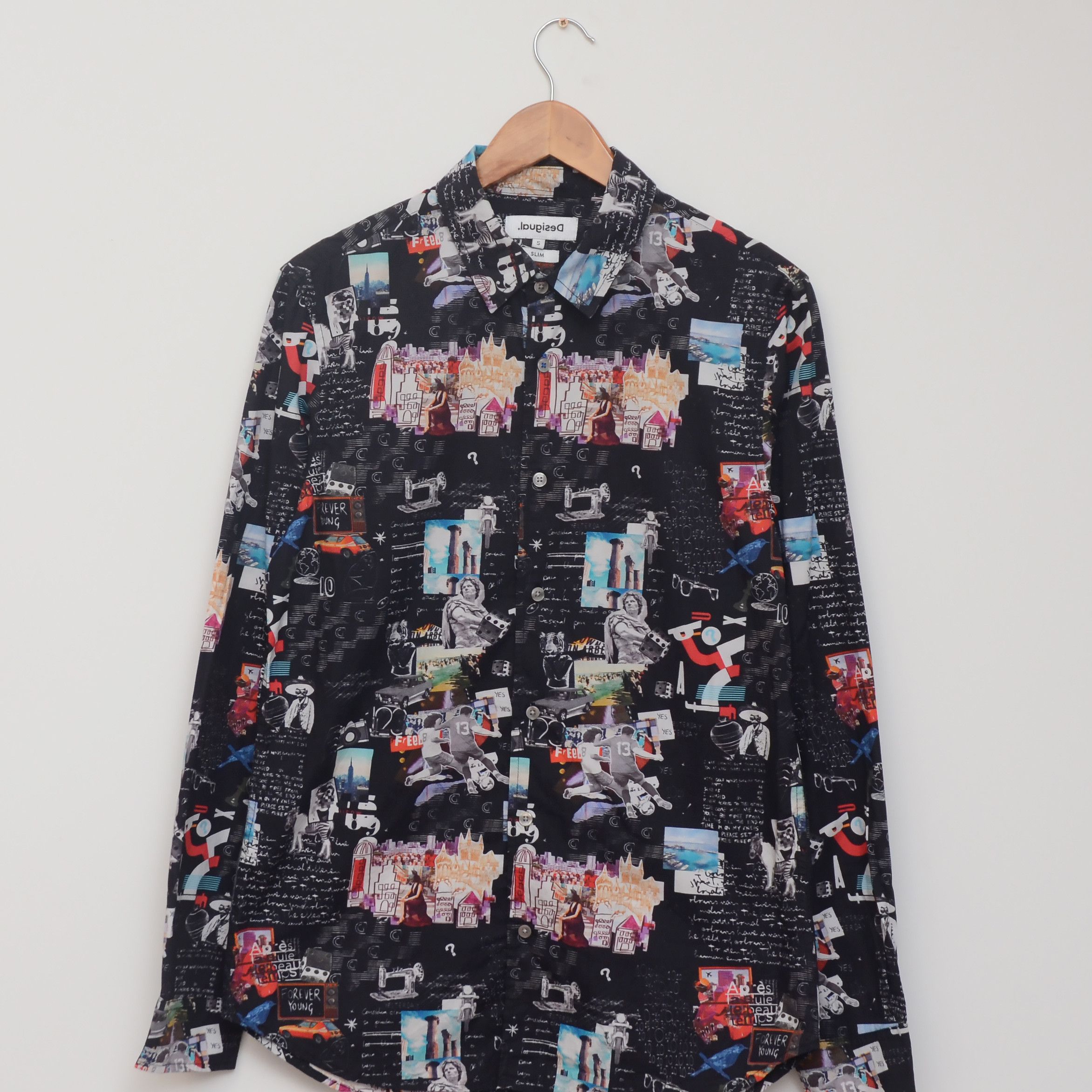 Desigual Desigual Shirt S Slim Abstract Multicolor Forever Young Y2K Size US S / EU 44-46 / 1 - 2 Thumbnail