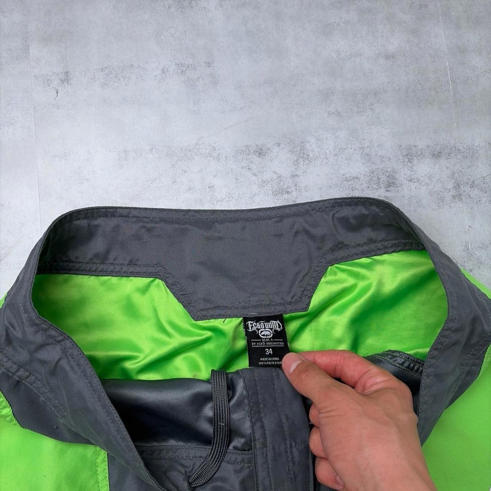 Ecko Unltd. Y2K Green Ecko Unltd X MMA Elite Baggy Surf Board Shorts Size US 34 / EU 50 - 4 Thumbnail